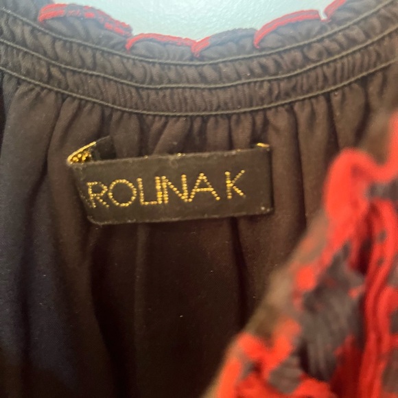 Carolina K off the shoulder Long Dress Size Small - Picture 5 of 8